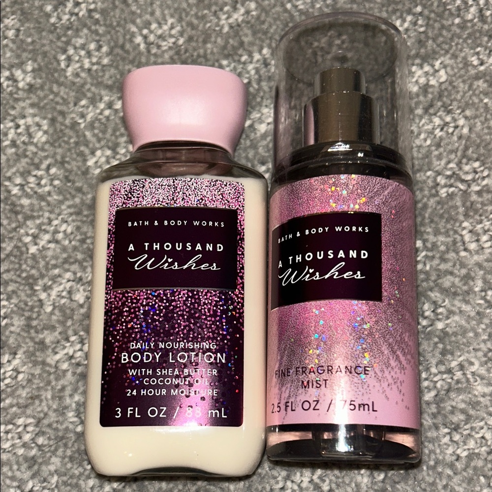 Bath & Body Works A Thousand Wishes Body Lotion and Mist - NEW